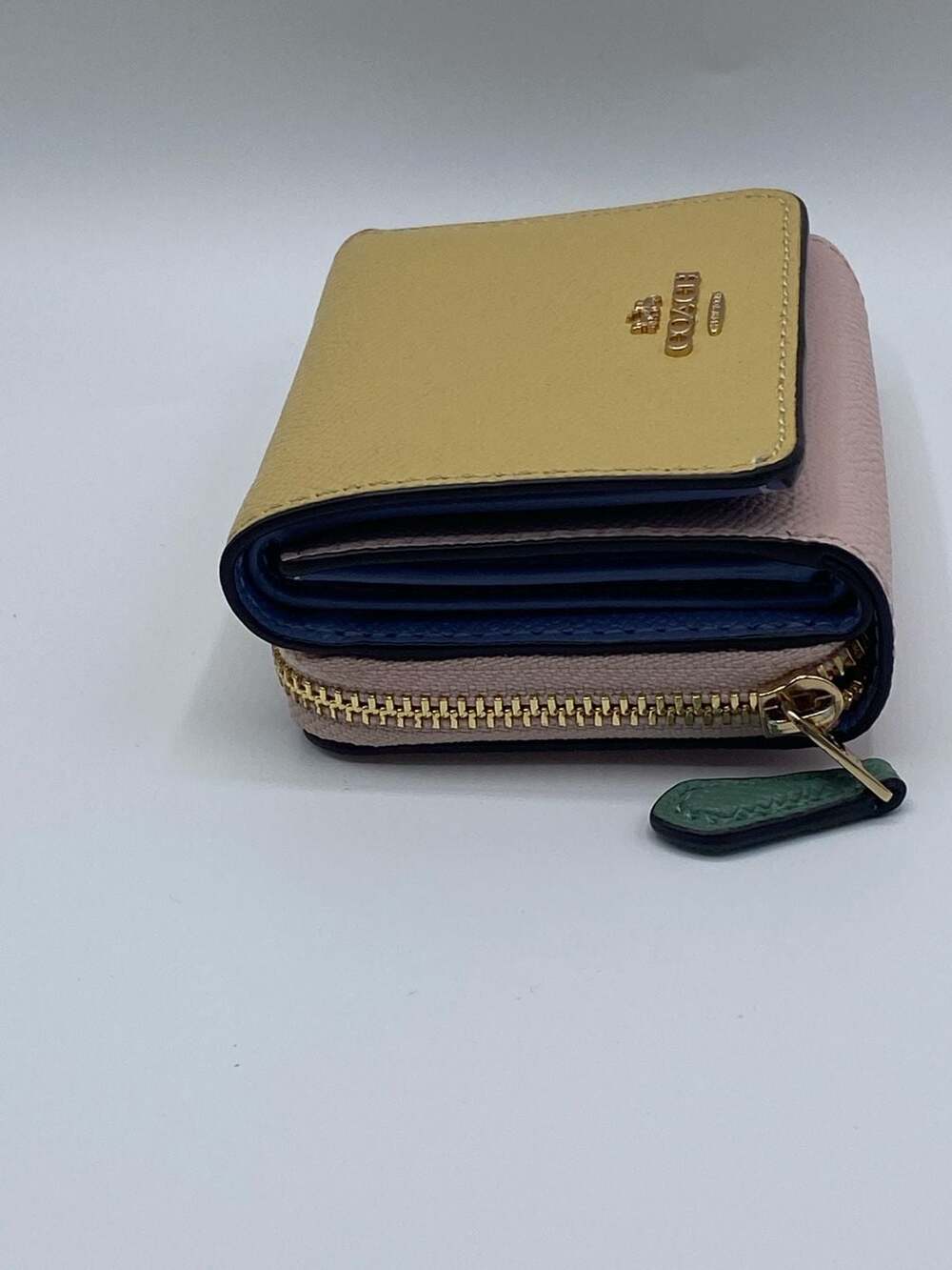 Coach Tri-Color Small Zip Wallet - Picture 4 of 6